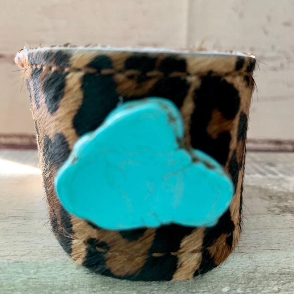 Genuine leather cuff jewelry